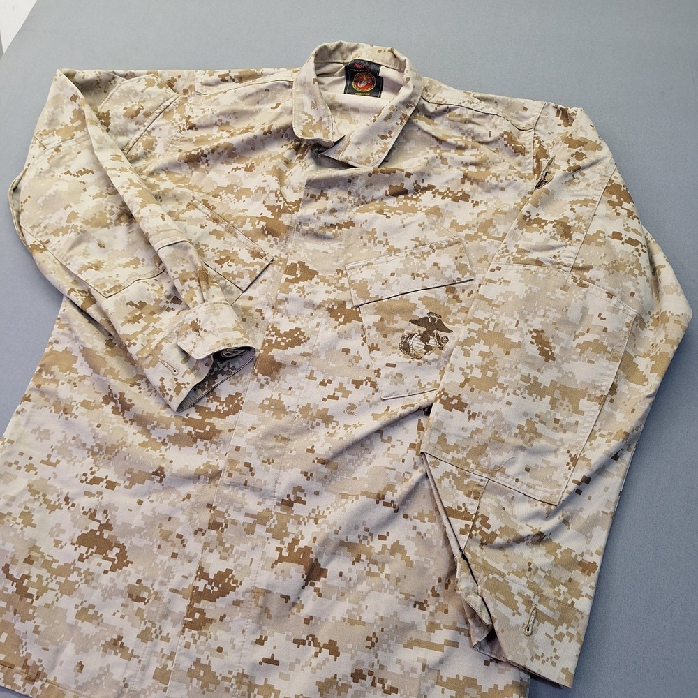 Propper USMC MARPAT Desert Digital Camo Combat Utility Shirt Med-Lng EGA Prepper